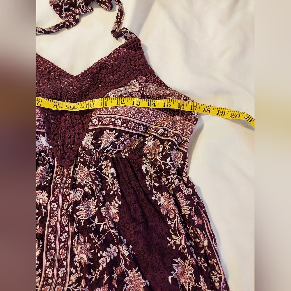 Vanity Gypsy Flowy Whimsigoth Fairy Floral Maxi Dress - Picture 5 of 10